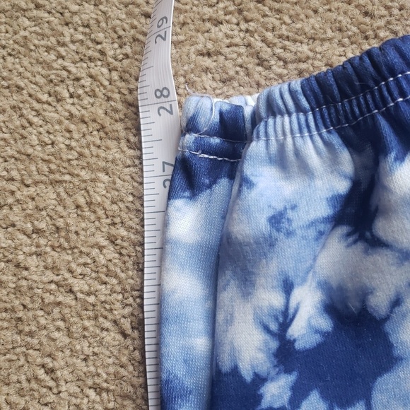 Tie Dye Sweatpants, Blue and White size Small - Picture 6 of 7